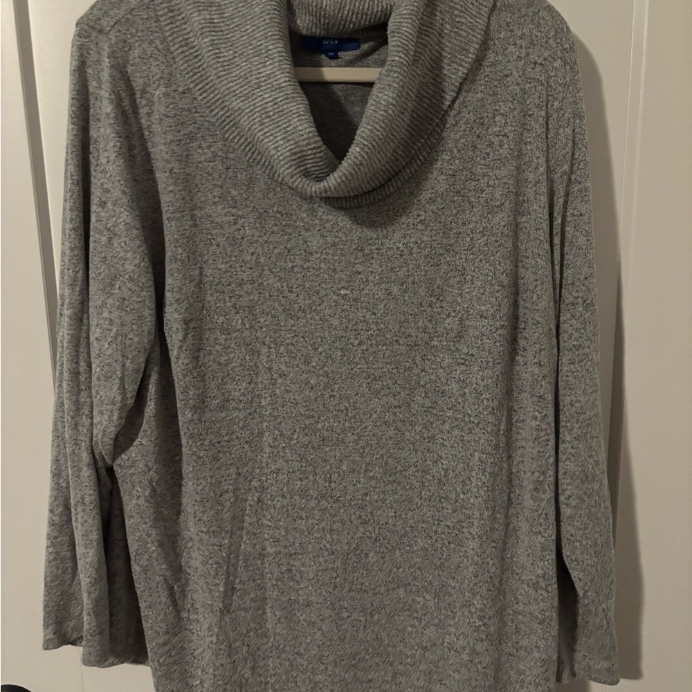 Apt. 9 Heather Gray Cowl Neck Sweater
